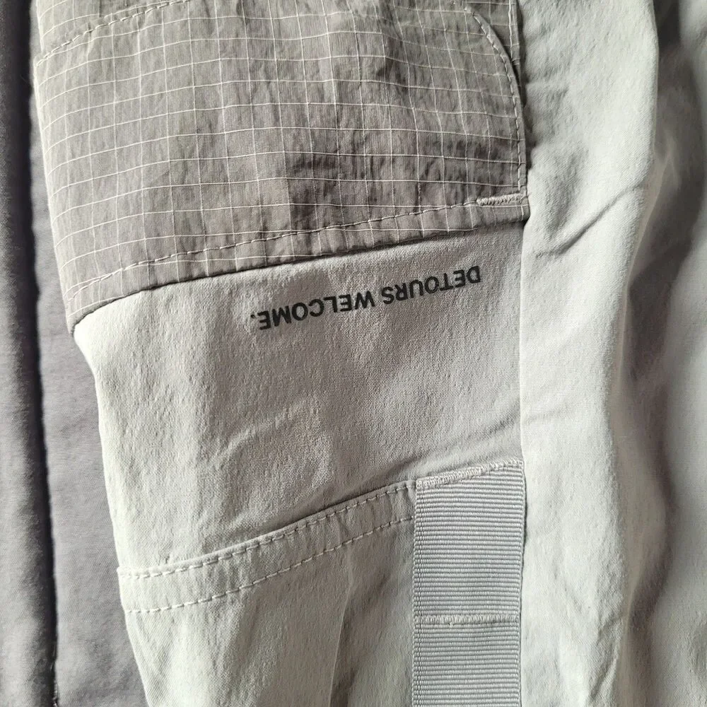 Lululemon Womens 12 Gray Cargo Multi Pocket HR Hiking High Rise Skort Lined Euc